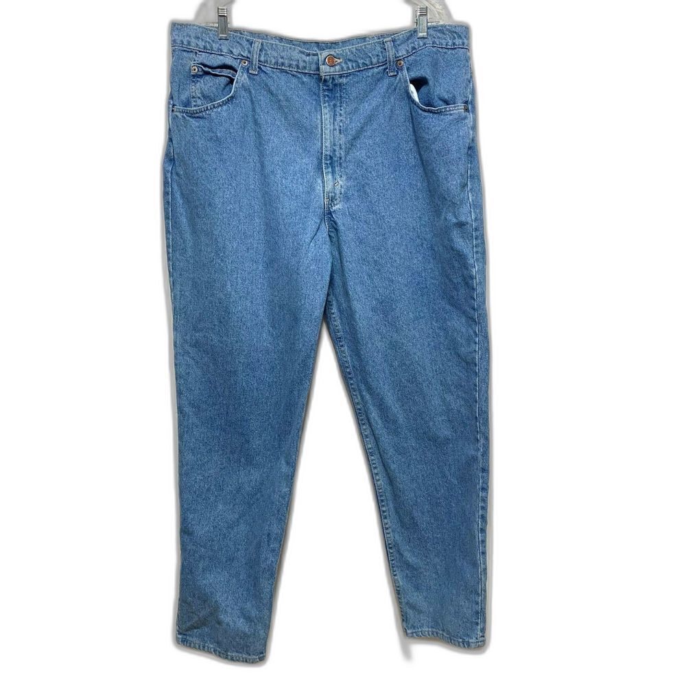 Vintage Brittania Mom High Rise Straight Leg Medium Wash Denim Jeans sz 42 x 30